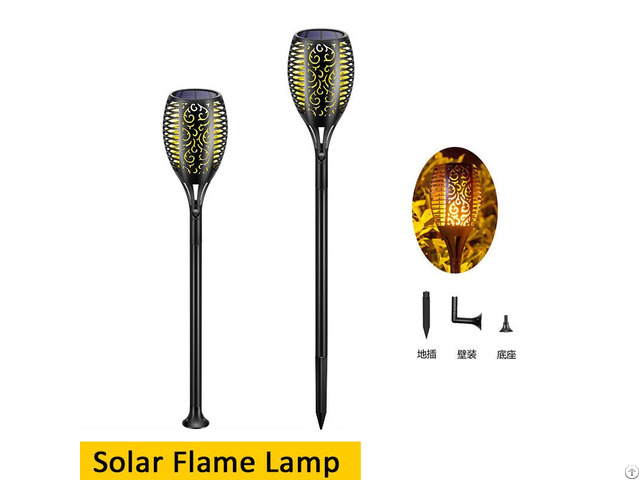 Led Outdoor Solar Flame Light