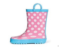 Hot Sell Confortable Rubber Rain Boots Waterproof For Children With Handle