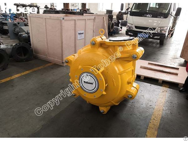 Tobee® Rubber Lined 8x6e Ahr Slurry Pump With Yellow Paint