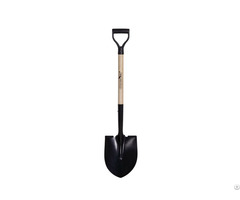 Garden Tools Round Point Wood Handle Shovel With D Grip