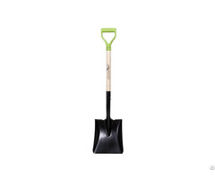 Garden Tools Square Point Wood Handle Shovel With D Grip