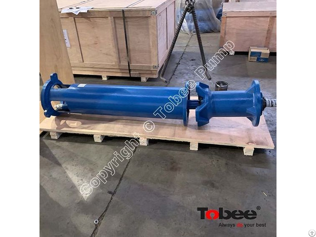 Tobee Qv65102je02 Column Is Installed On 65qv Sp Metal Lined Vertical Slurry Sump Pumps