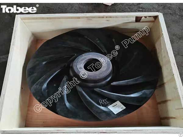 Tobee 10x8 Slurry Pump Rubber Material Impeller Parts Fam8147r55