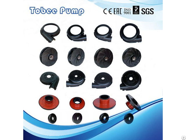 Rubber Material Slurry Pump Wetted Spare Parts