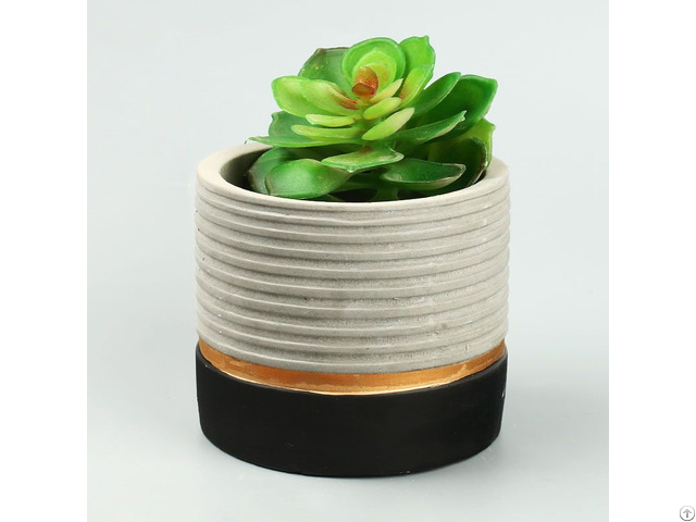 Industrial Wind Home Decoration Concrete Planter Cement Flower Pot Wholesale