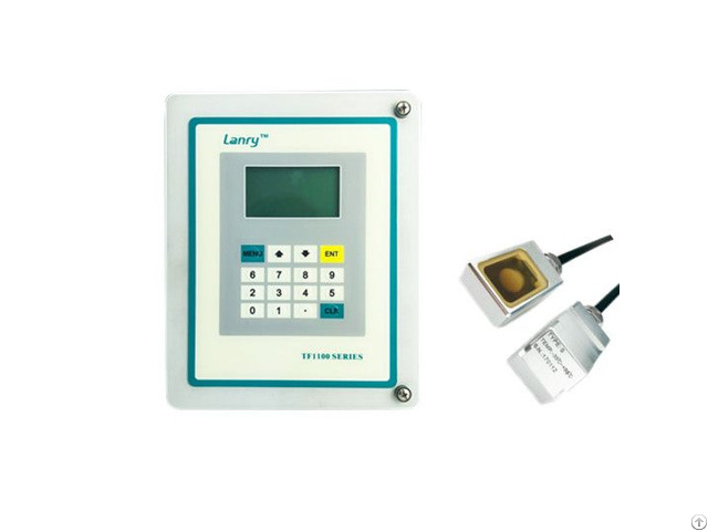 Transit Time Wall Mounted Clamp On Ultrasonic Flow Meter