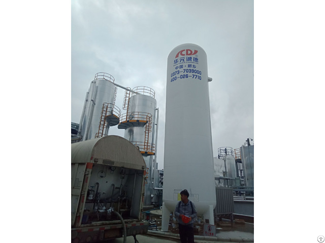 20m3 Vacuum Cryogenic Chemical Industrial Liquid Oxygen Nitrogen Argon Storage Tank From China