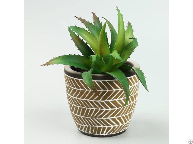 Personality Creative Weaving Style Concrete Flower Pot Cement Planter Wholesale Customization