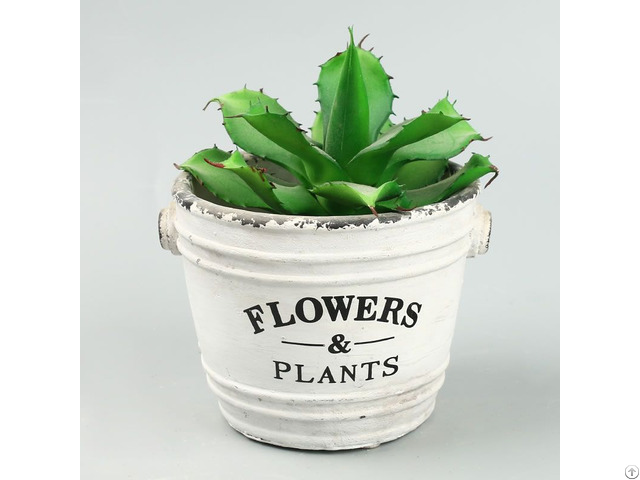 Personality Creative Bucket Concrete Planter Succulent Plant Pot Wholesale