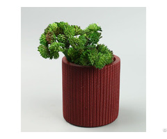Creative Weaving Style Concrete Planter Succulent Plant Pot Wholesale