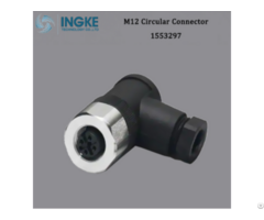 M12 Circular Connector 1553297 A Code 5pin Ip67 Waterproof Screw Cable Assembly