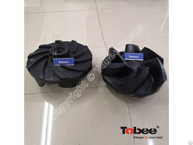 Tobee® Rubber Spare Parts Impeller 64114r55 To Fit In 100d L Slurry Pummp