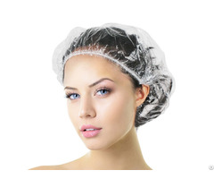 Disposable Waterproof Hair Head Cover Pe Transparent Bathroom Shower Cap