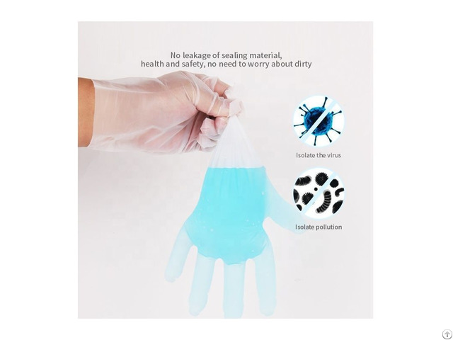 Plastic Polythene Disposable Tpe Cpe Gloves