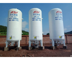 30m3 8bar Cryogenic Liquid Argon Oxygen Storage Vacuum Insulation Tank For Filling Station