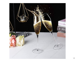Customized Elegant Tall Stem Modern Goblet Crystal Wine Glasses