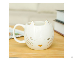 Golden Cat Ceramic Mug Coffee Cup Wholesale Import And Export