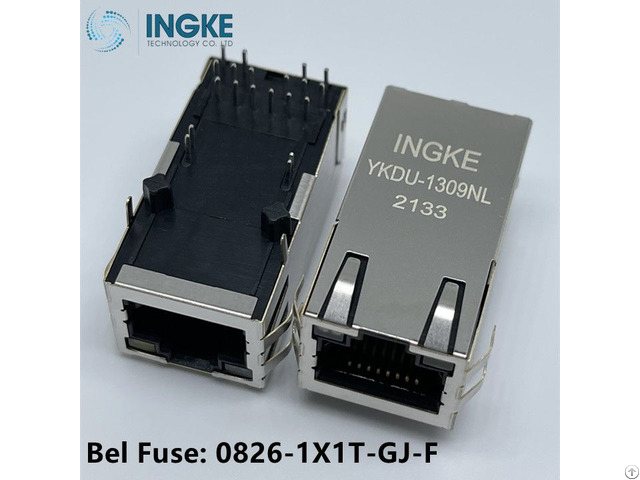 Ykdu 1309nl Equivalent To Bel Fuse 0826 1x1t Gj F Conn Jack 1port 100 Base T Pcb