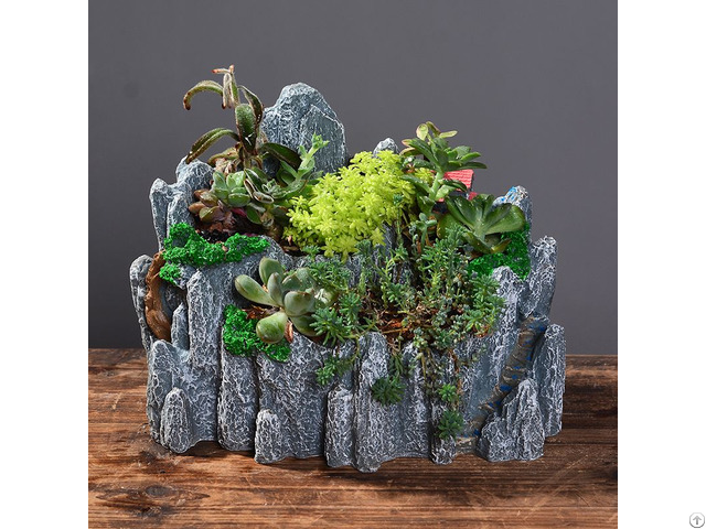 Resin Flowerpot Plant Micro Landscape Garden Supplies Export Planter