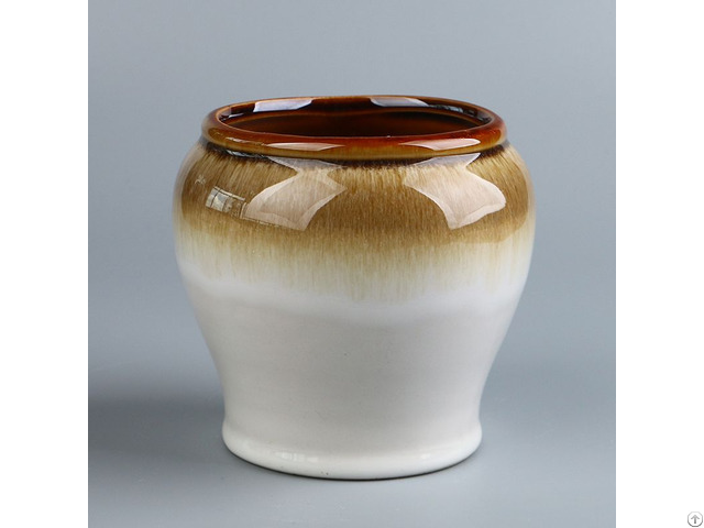 Flower Pot Wholesale Color Glaze Ceramic Planter Customized Production