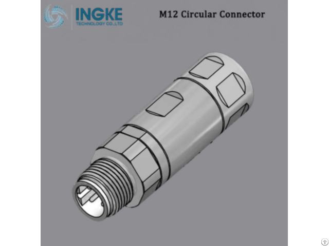 Conec 43 00415 M12 Circular Metric Connector Male Field Attachable Shielded