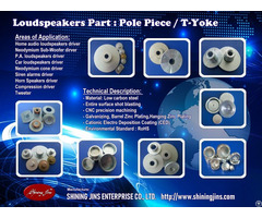 Speaker Parts T Yokes And Washers Made In Taiwan