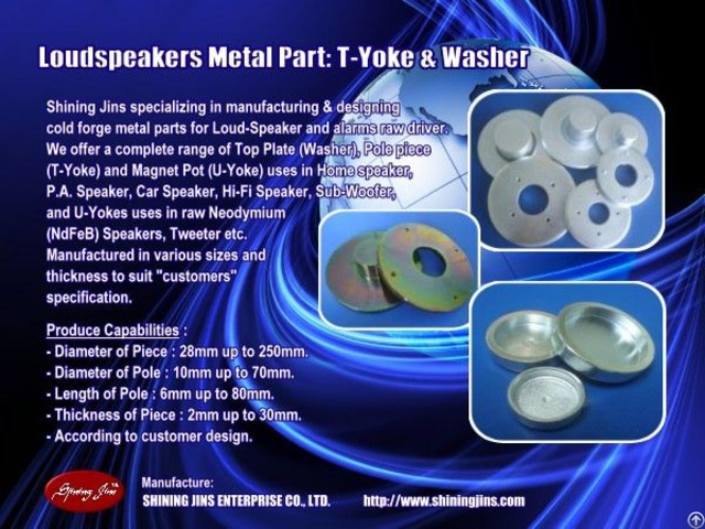 T Yokes And Washers Speaker Driver Parts Made In Taiwan