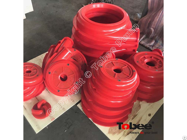 Tobee® Polyurethane Pump Spare Parts Are Made By The Material Of A Polymer