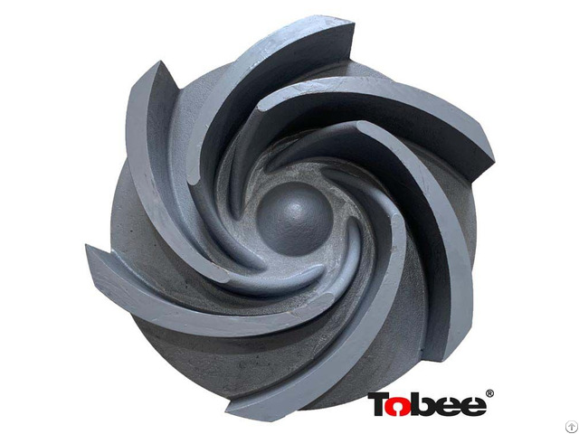 Tobee® H2525 A0 30 Semi Open Impeller With Ductile Hard Iron