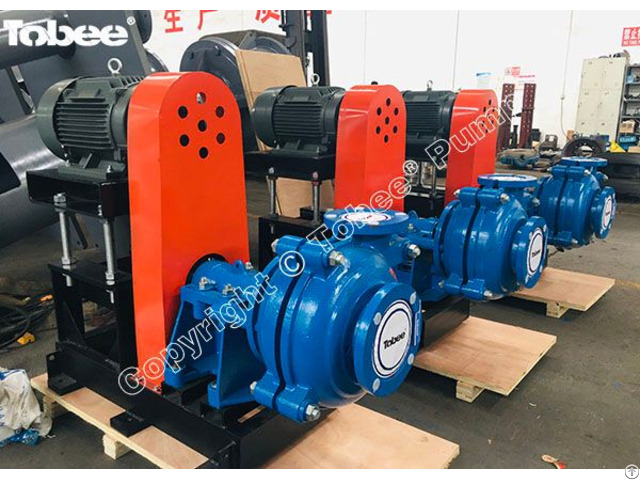 Tobee® 3sets 4x3c Ahr Rubber Lined Slurry Pumps With Gland Packing Seal