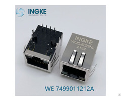 Ingke Ykjd 8029nl Direct Substitute 7499011212a 1 Port Tab Down Rj45 Magjack Connector