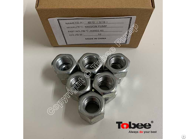 Tobee® H3932 61 Casing Nut For Mission Magnum 2500 Supreme Pump