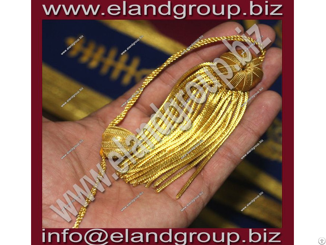 Doctoral Graduation Tam With Gold Bullion Tassel