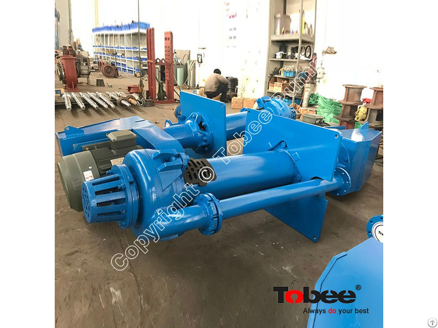 Tobee® 100rv Sp Vertical Cantilever Slurry Sump Pumps Are Centrifugal Submerged To Work