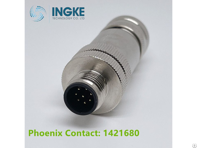 Equivalent Phoenix Contact 1421680 8 Position Circular Connector Plug Female Sockets