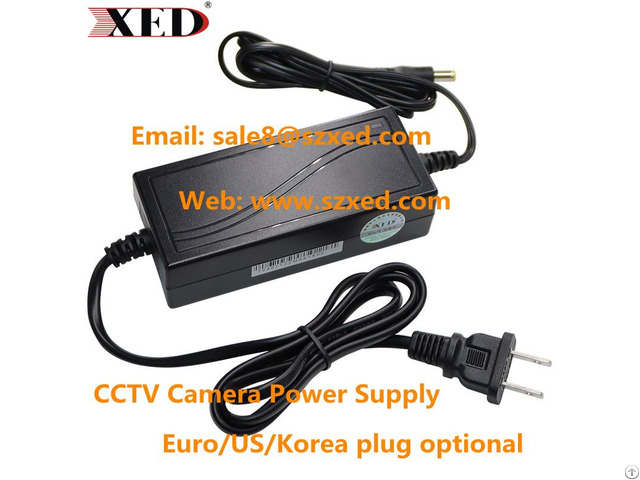 Dc12v 3a Fixed Cable Desktop Power Adapter Dc Converter Smps For Cctv Ip Camera China