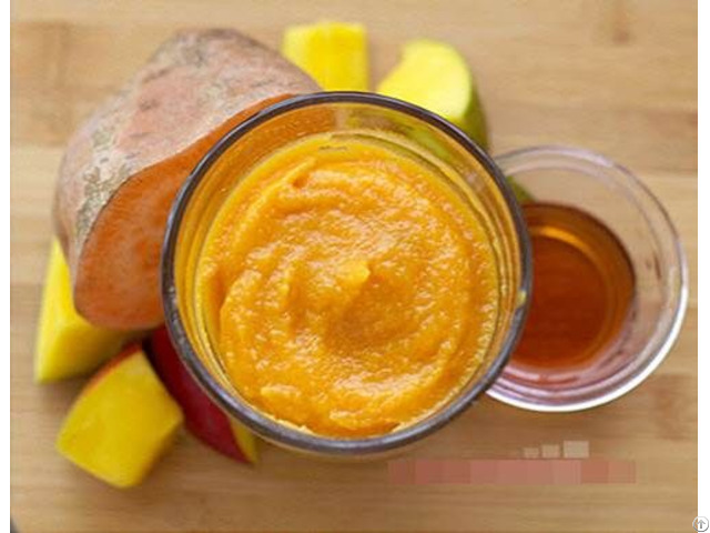 Frozen Orange Sweet Potato Puree With High Quality From Vietnam