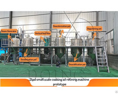 One To Ten Tons Low Cost Small Scale Edible Oil Refinery Machine