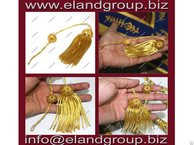 Graduation Tam With Gold Bullion Tassel