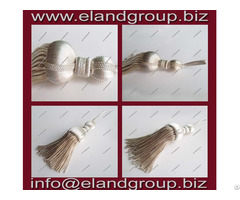 Silver And Bullion Wire Tassels