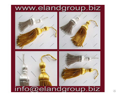 Silver And Gold Bullion Wire Tassels