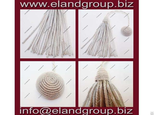 Silver Honour Cap Tassels