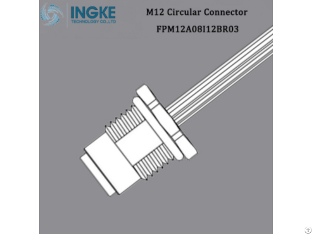 Fpm12a08i12br03 M12 Circular Metric Connector 4 Position