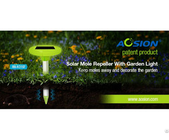 Solar Mole Repellent With Garden Light