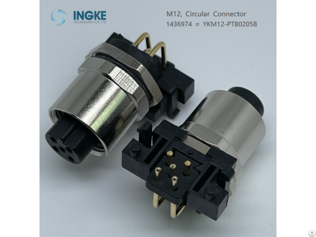 Ingke 1436974 8 Position Circular Connector Receptacle Female Sockets Solder Sensor