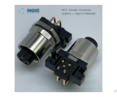 Ingke 1436974 8 Position Circular Connector Receptacle Female Sockets Solder Sensor
