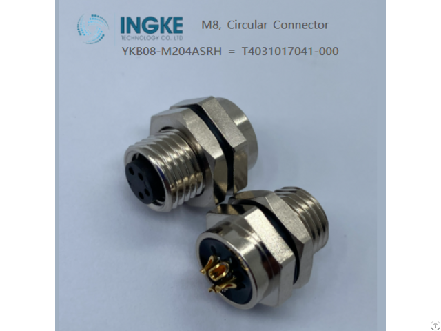 Ingke Ykb08 M204asrh Direct Substitute Of T4031017041 000 M8 Circular Connector