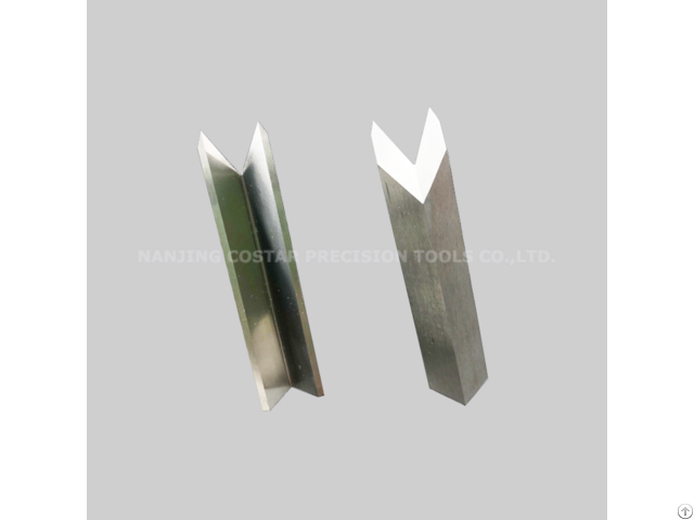 Solid Tungsten Carbide V Grooving Machine Slotted Blade