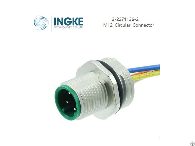 Ingke 3 2271136 2 M12 4 Position Circular Connector Plug Male