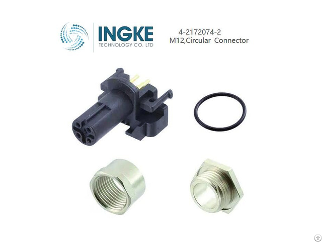 Ingke 4 2172074 2 M12 5 Position Circular Connector Receptacle Female Sockets Solder